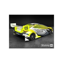 Bittydesign HYPER-200 Clear Body 1/10 TC 200mm nitro, Lightweight BDTC-200HYP
