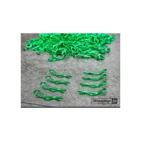 Bittydesign Body Clips Kit Big scale 1/5 - 1/7 - 1/8, 8pcs - Green BDBC-88GR