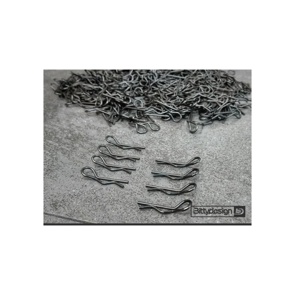 Bittydesign Body Clips Kit Big scale 1/5 - 1/7 - 1/8, 8pcs - Black BDBC-88BK Bittydesign Body Clips Kit Big scale 1/5 - 1/7 - 1/8, 8pcs - Black BDBC-88BK