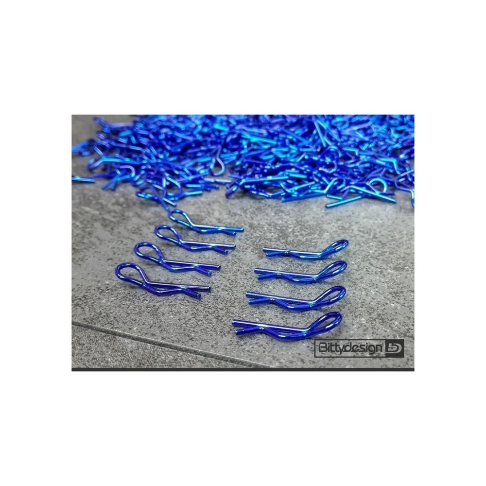 Bittydesign Body Clips Kit Big scale 1/5 - 1/7 - 1/8, 8pcs - Blue BDBC-88BL Bittydesign Body Clips Kit Big scale 1/5 - 1/7 - 1/8, 8pcs - Blue BDBC-88BL