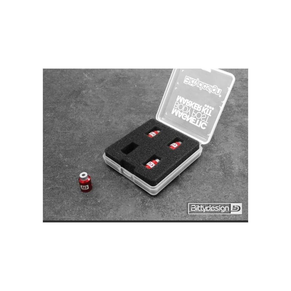 Bittydesign Body Post Marker kit Red - Big scale 1/5 - 1/7 - 1/8 model Cars BDBPMK8-R Bittydesign Body Post Marker kit Red - Big scale 1/5 - 1/7 - 1/8 model Cars BDBPMK8-R