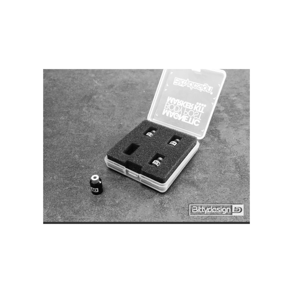 Bittydesign Body Post Marker kit Black - Big scale 1/5 - 1/7 - 1/8 model Cars BDBPMK8-B Bittydesign Body Post Marker kit Black - Big scale 1/5 - 1/7 - 1/8 model Cars BDBPMK8-B