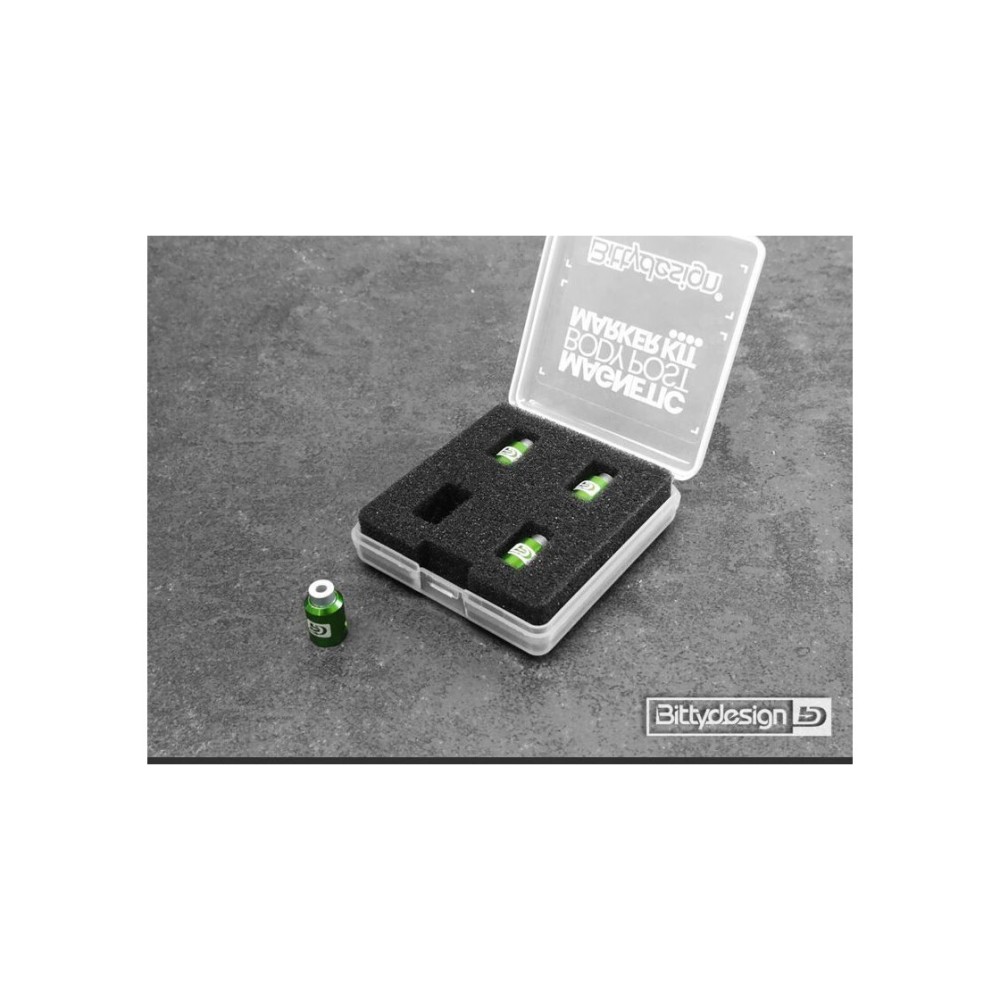 Bittydesign Body Post Marker kit Green - Big scale 1/5 - 1/7 - 1/8 model Cars BDBPMK8-G Bittydesign Body Post Marker kit Green - Big scale 1/5 - 1/7 - 1/8 model Cars BDBPMK8-G