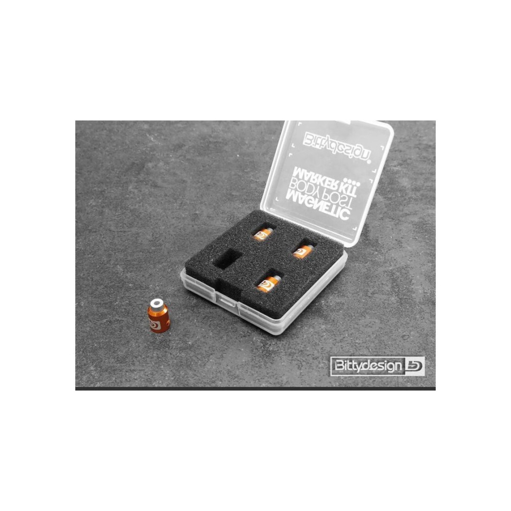 Bittydesign Body Post Marker kit Orange - Big scale 1/5 - 1/7 - 1/8 model Cars BDBPMK8-O