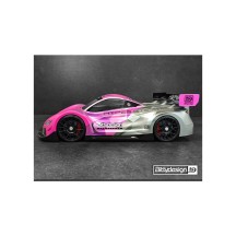 Bittydesign HYPER-GT8 1/8 GT clear body 325mm (LW | 1.0mm) BDGT8-HYP