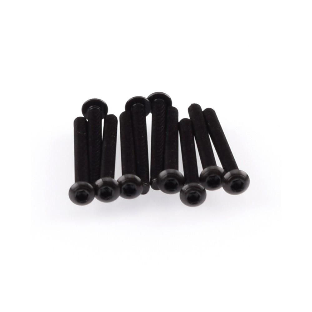 RUDDOG M3x30mm Button Head Screws (10pcs) RP-0567 RUDDOG M3x30mm Button Head Screws (10pcs) RP-0567