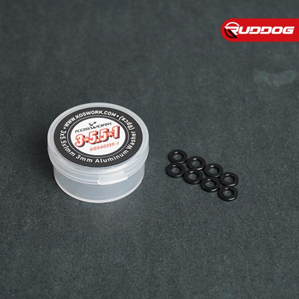 Koswork 3x5.5x1mm 3mm Aluminum Washer (8pcs) KOS40355-1 Koswork 3x5.5x1mm 3mm Aluminum Washer (8pcs) KOS40355-1