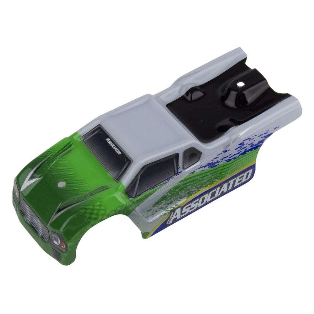 Carrocería TR28 blanca y verde Team Associated AE21444 Carrocería TR28 blanca y verde Team Associated AE21444