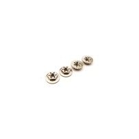 Hiro Seiko Thin Serrated Wheel Nut 4mm (Ti | 4pcs) HS-48668
