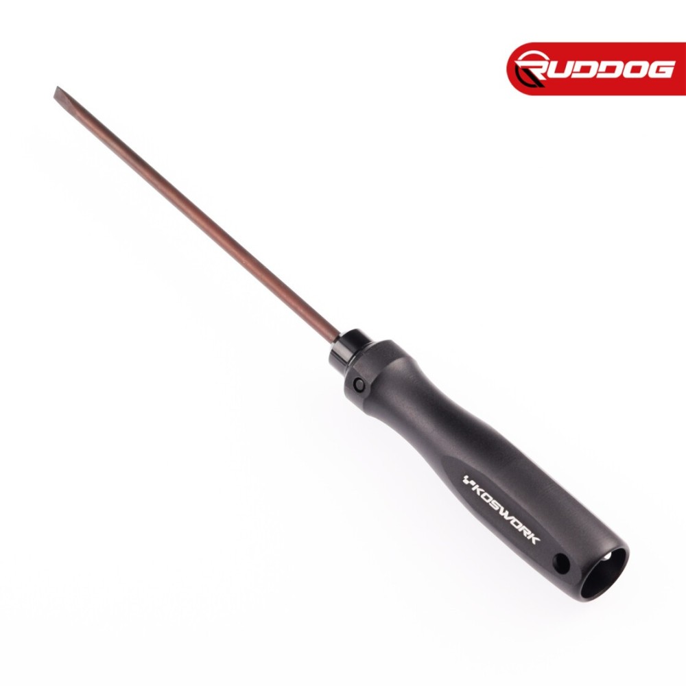Koswork Flat Head Engine Tuning Screwdriver 4.0mm (Alum. Tri Handle) KOS13251-F4