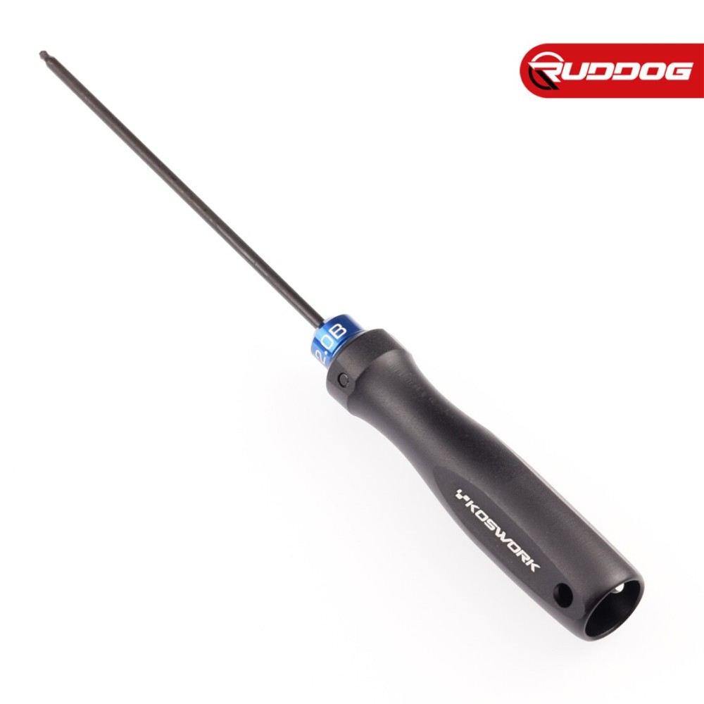 Koswork Ball End Hex Wrench 2.0mm (w/120mm Tip) (Alum. Tri Handle) KOS13251-H20B Koswork Ball End Hex Wrench 2.0mm (w/120mm Tip) (Alum. Tri Handle) KOS13251-H20B