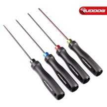 Koswork Hex Wrench Set 1.5mm, 2.0mm, 2.5mm & 3.0mm (w/120mm Tip) (Alum. Tri Handle) KOS13251-HSET4