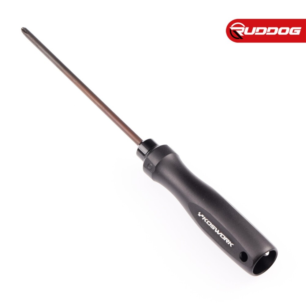 Koswork Phillips Screwdriver 2 Large 4.0mm (For Tamiya Cars) (Alum. Tri Handle) KOS13251-P4 Koswork Phillips Screwdriver 2 Large 4.0mm (For Tamiya Cars) (Alum. Tri Handle) KOS13251-P4
