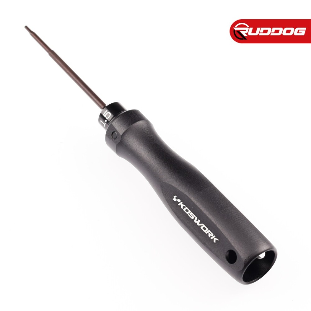 Koswork Hex Wrench 1.5mm (w/75mm Tip) (Alum. Tri Handle) KOS13252-H15 Koswork Hex Wrench 1.5mm (w/75mm Tip) (Alum. Tri Handle) KOS13252-H15