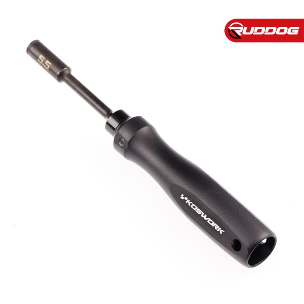 Koswork Steel 5.5mm Nut Driver (For 3mm nut) (w/68mm Tip) (Alum. Tri Handle) KOS13252-N55S Koswork Steel 5.5mm Nut Driver (For 3mm nut) (w/68mm Tip) (Alum. Tri Handle) KOS13252-N55S