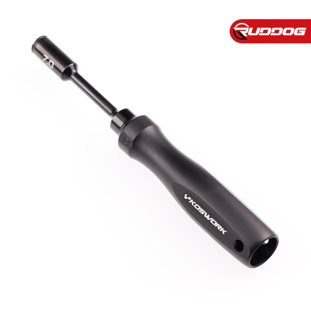 Koswork Steel 7mm Wheel Nut Driver (For 4mm nut) (w/68mm Tip) (Alum. Tri Handle) KOS13252-N7S Koswork Steel 7mm Wheel Nut Driver (For 4mm nut) (w/68mm Tip) (Alum. Tri Handle) KOS13252-N7S