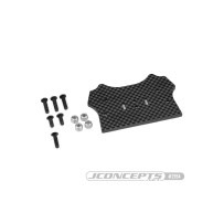 JConcepts F2 truggy body mount adaptor, carbon fiber - HB D8T Evo 3 JCO2954