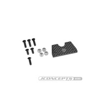 JConcepts F2 truggy body mount adaptor, carbon fiber - Tekno NT48 2.0 JCO2955