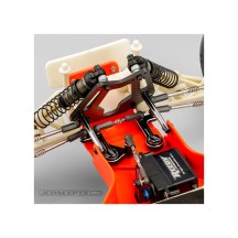 Palancas de direccion de aluminio negras para Team Associated RC10T Jconcepts JCO2931-2 (2)