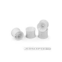 JConcepts Mono, RC10T, T2, T3, GT, front wheel - white, 4pc. Fits  RC10T, T2, T3, GT JCO3418W