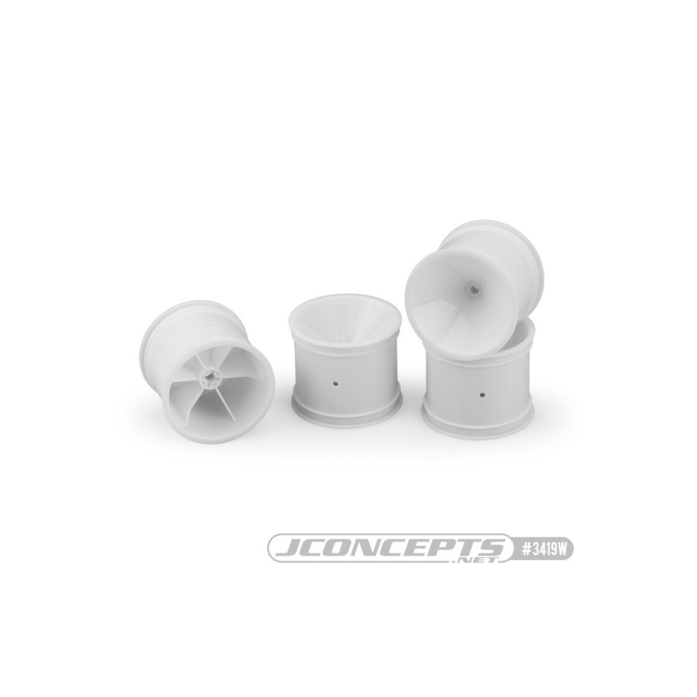 Llantas Mono traseras blancas para eje 3-16 de RC10T, T2, T3 y GT Jconcepts JCO3419W Llantas Mono traseras blancas para eje 3-16 de RC10T, T2, T3 y GT Jconcepts JCO3419W