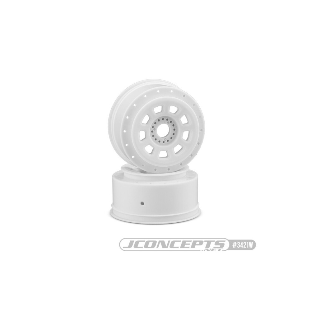 Llantas 9-shot blancas para SCT Jconcepts JCO3421W