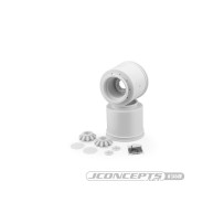 JConcepts Aggressor - 2.6 x 3.8 17mm hex Monster Truck wheel, white Losi LMT, Traxxas Maxx wheel JCO3414W