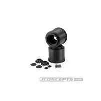 JConcepts Aggressor - 2.6 x 3.8 17mm hex Monster Truck wheel, black Losi LMT, Traxxas Maxx wheel JCO3414B