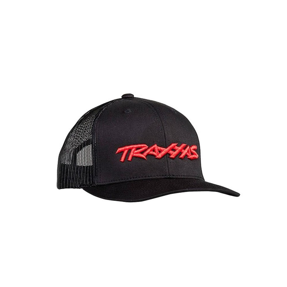 Gorra de visera curva en negro con el logo de Traxxas en rojo Traxxas TRX1182-BLR Gorra de visera curva en negro con el logo de Traxxas en rojo Traxxas TRX1182-BLR