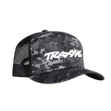 Gorra de visera curva de camuflaje con el logo de Traxxas en blanco Traxxas TRX1182-CAMO
