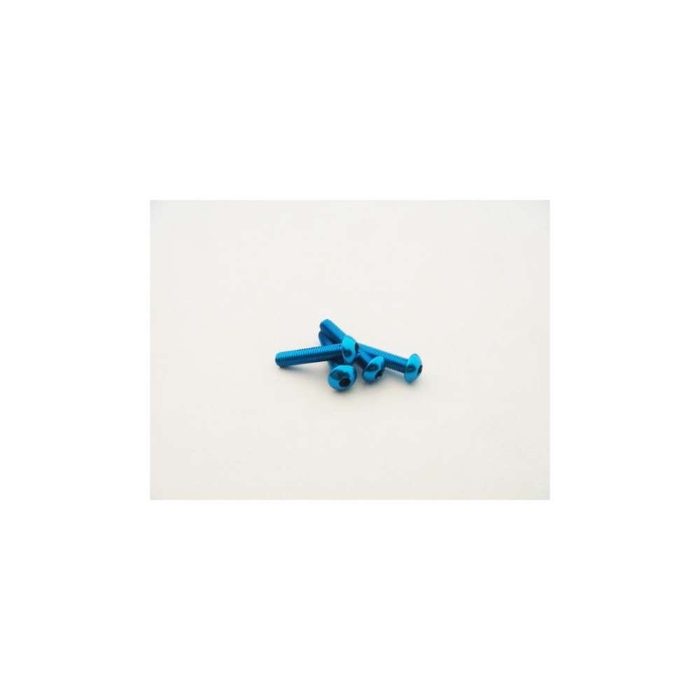 Hiro Seiko Alloy Hex Socket Button Head Screw M3x18 (4pcs | T-Blue) HS-48696 Hiro Seiko Alloy Hex Socket Button Head Screw M3x18 (4pcs | T-Blue) HS-48696