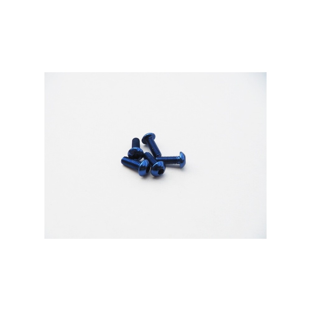 Hiro Seiko Alloy Hex Socket Button Head Screw M3x16 (4pcs | Y-Blue) HS-48700 Hiro Seiko Alloy Hex Socket Button Head Screw M3x16 (4pcs | Y-Blue) HS-48700