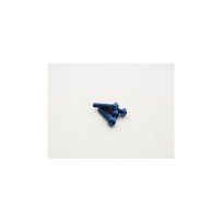 Hiro Seiko Alloy Hex Socket Button Head Screw M3x20 (4pcs | Y-Blue) HS-48702