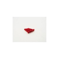 Hiro Seiko Alloy Hex Socket Button Head Screw M3x18 (4pcs | Red) HS-48706