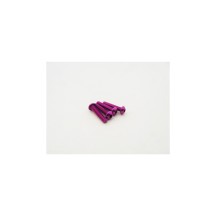 Hiro Seiko Alloy Hex Socket Button Head Screw M3x18 (4pcs | Purple) HS-48711