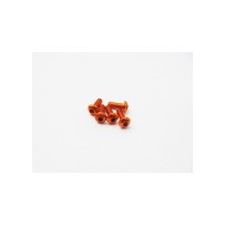 Hiro Seiko Alloy Hex Socket Button Head Screw M3x15 (4pcs | Orange) HS-48714