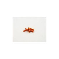 Hiro Seiko Alloy Hex Socket Button Head Screw M3x20 (4pcs | Orange) HS-48717