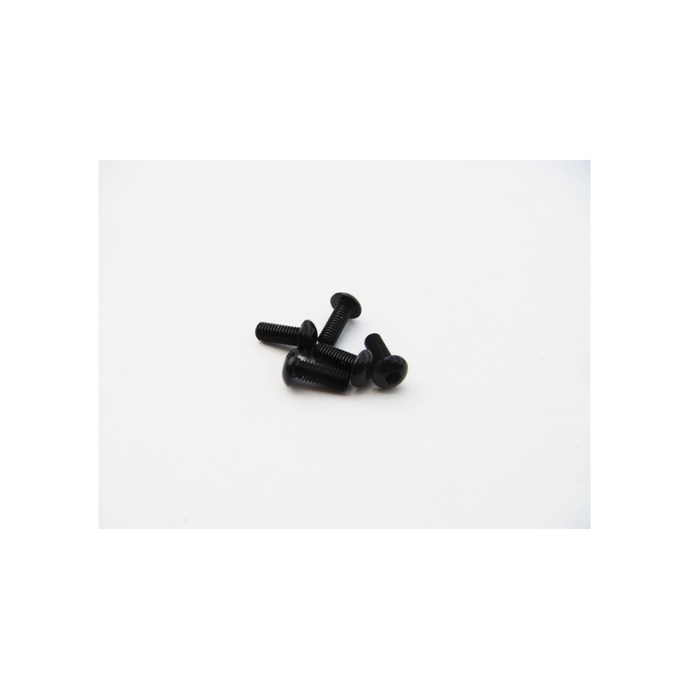 Hiro Seiko Alloy Hex Socket Button Head Screw M3x15 (4pcs | Black) HS-48724 Hiro Seiko Alloy Hex Socket Button Head Screw M3x15 (4pcs | Black) HS-48724