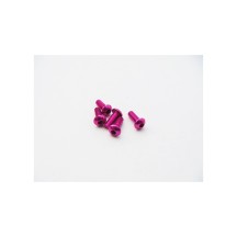 Hiro Seiko Alloy Hex Socket Button Head Screw M3x14 (4pcs | Pink) HS-48733
