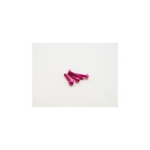 Hiro Seiko Alloy Hex Socket Button Head Screw M3x20 (4pcs | Pink) HS-48737