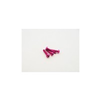 Hiro Seiko Alloy Hex Socket Button Head Screw M3x20 (4pcs | Pink) HS-48737