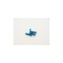 Hiro Seiko Alloy Hex Socket Flat Head Screw M3x20 (4pcs | T-Blue) HS-48752