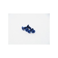 Hiro Seiko Alloy Hex Socket Flat Head Screw M3x16 (4pcs | Y-Blue) HS-48755