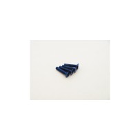 Hiro Seiko Alloy Hex Socket Flat Head Screw M3x20 (4pcs | Y-Blue) HS-48757