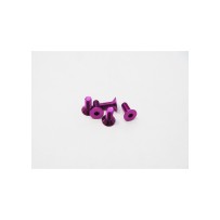 Hiro Seiko Alloy Hex Socket Flat Head Screw M3x16 (4pcs | Purple) HS-48765