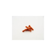 Hiro Seiko Alloy Hex Socket Flat Head Screw M3x18 (4pcs | Orange) HS-48771