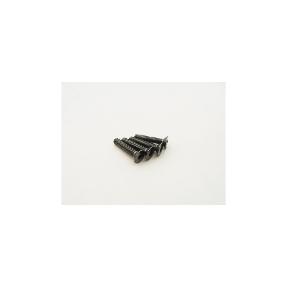 Hiro Seiko Alloy Hex Socket Flat Head Screw M3x20 (4pcs | Gray) HS-48777 Hiro Seiko Alloy Hex Socket Flat Head Screw M3x20 (4pcs | Gray) HS-48777