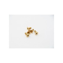 Hiro Seiko Alloy Hex Socket Flat Head Screw M3x15 (4pcs | Gold) HS-48784