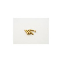Hiro Seiko Alloy Hex Socket Flat Head Screw M3x18 (4pcs | Gold) HS-48786