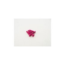 Hiro Seiko Alloy Hex Socket Flat Head Screw M3x20 (4pcs | Pink) HS-48792